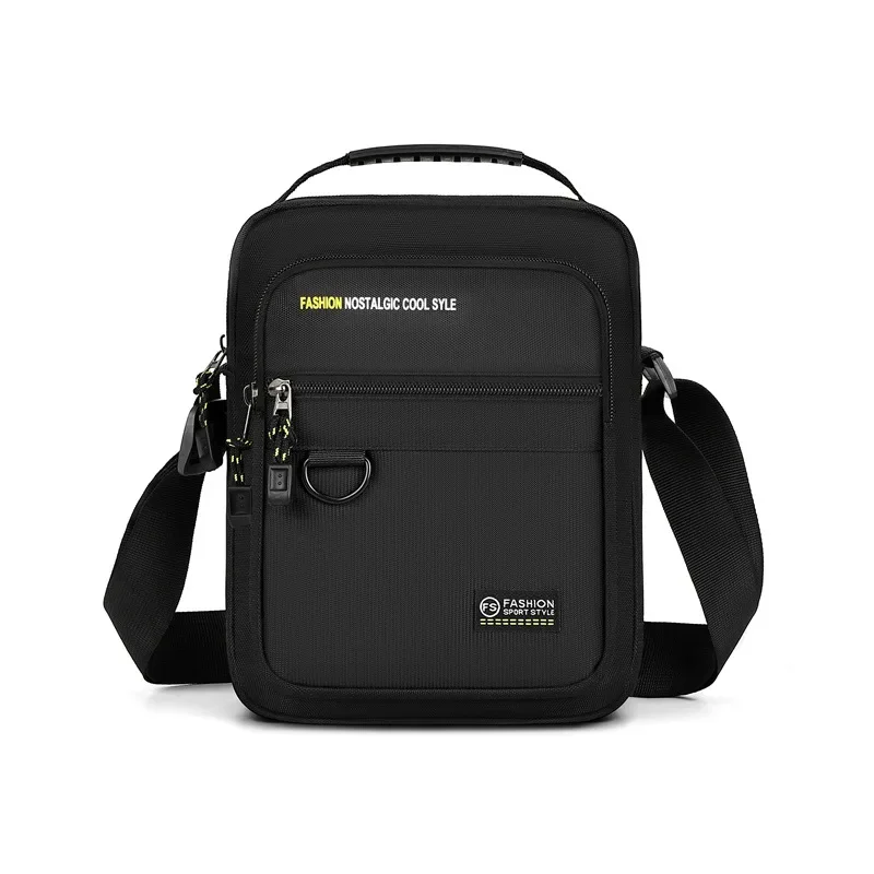 Fashion Large Capacity Single Shoulder Bag New Men's Crossbody Bag Oxford Cloth Small Shoulder Bag with Cell Phone Pocket