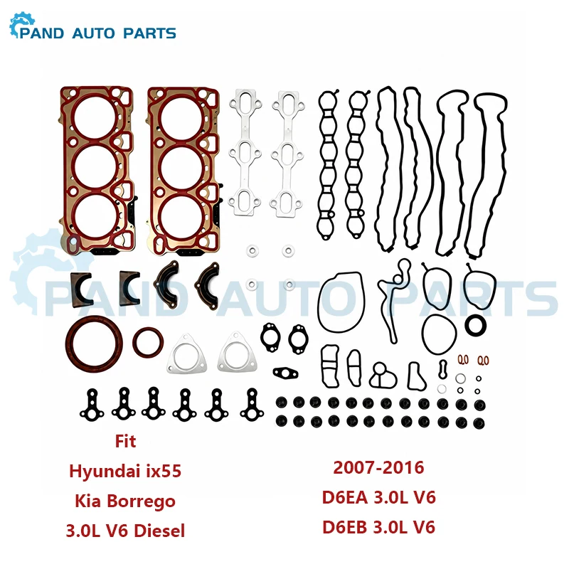 OEM SPEC D6EA Engine Accessories Overhaul Rebuilding Head Gasket Kit fit HYUNDAI Kia ix55 Borrego 3.0CRDI 20910-3AC00 209103AC00