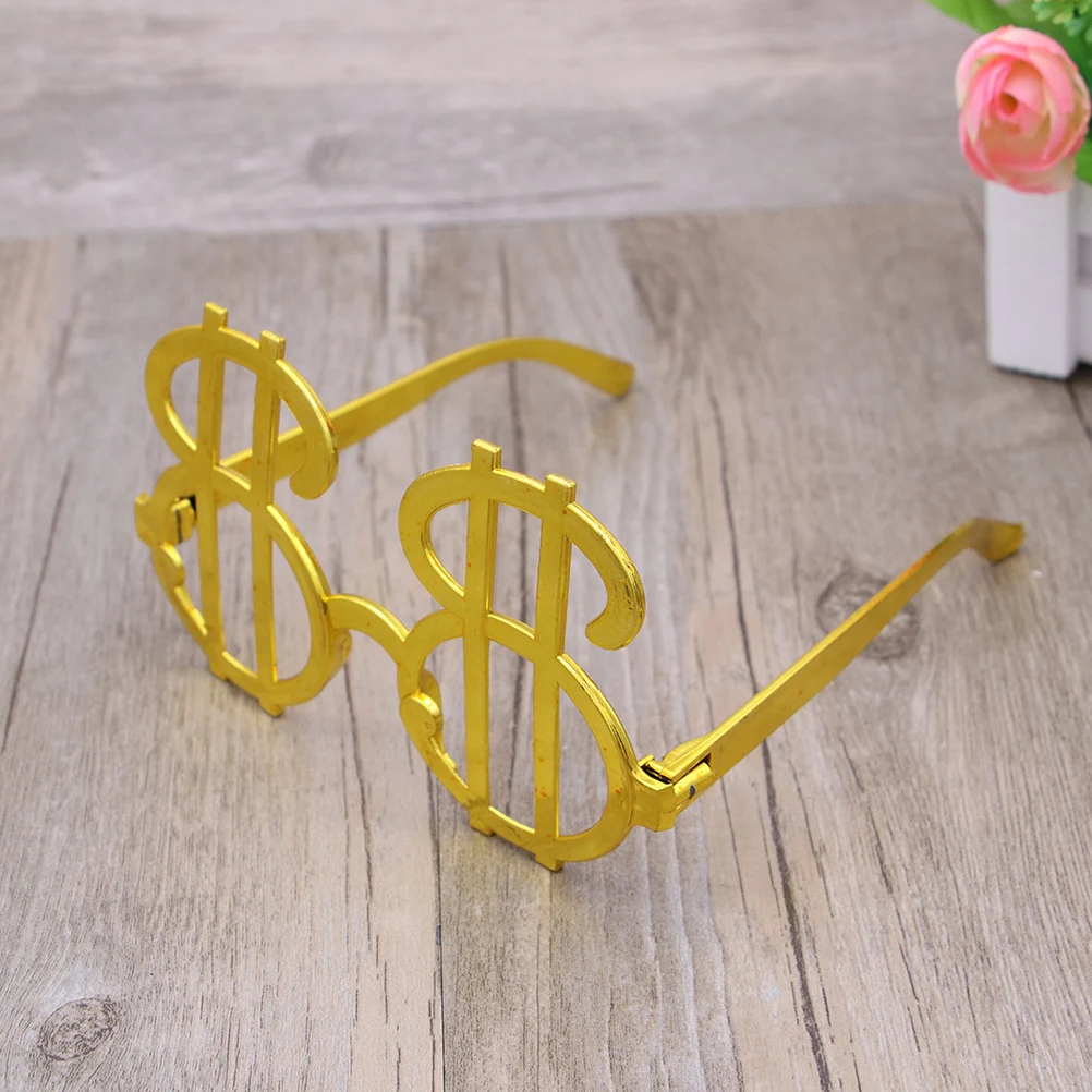 12個入り ドルデザインの斬新なメガネ 電気メッキ加工 パーティーグッズ 仮面舞踏会 ハロウィン 誕生日 集まり トレンディで楽しいメガネ