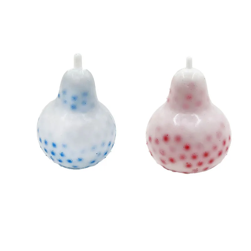 Bonito pêra mole espremer espinhas alívio do estresse fidget diversão silicone pitada frutas compulsão ventilação para adulto anansiedade brinquedo fidget