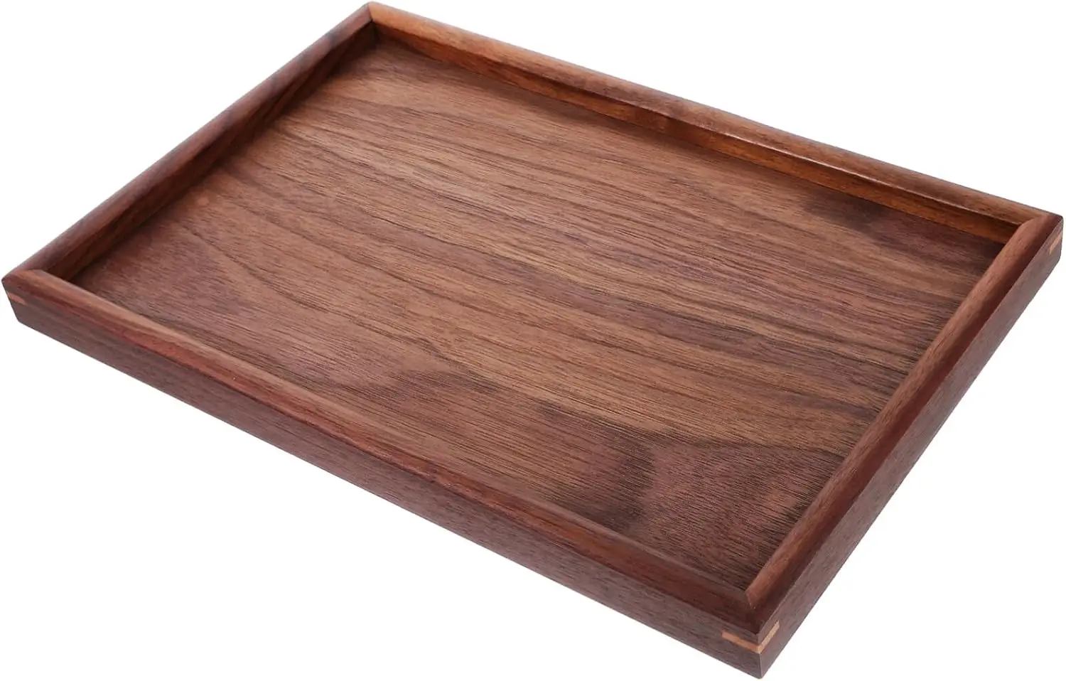 Walnut Wooden Tea Tray Fruit Cake Breakfast Snack Storage Organization