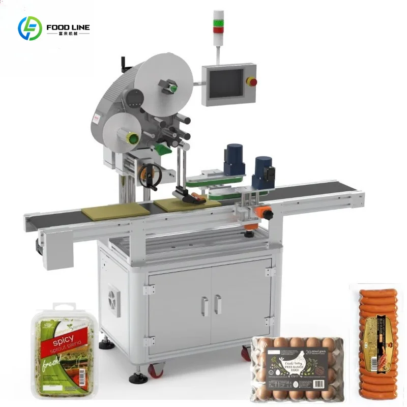 Customized High Speed Automatic Flat Surface Labeling Machine Electric Type With Motor Pump For Luggage Bags And Metal Products