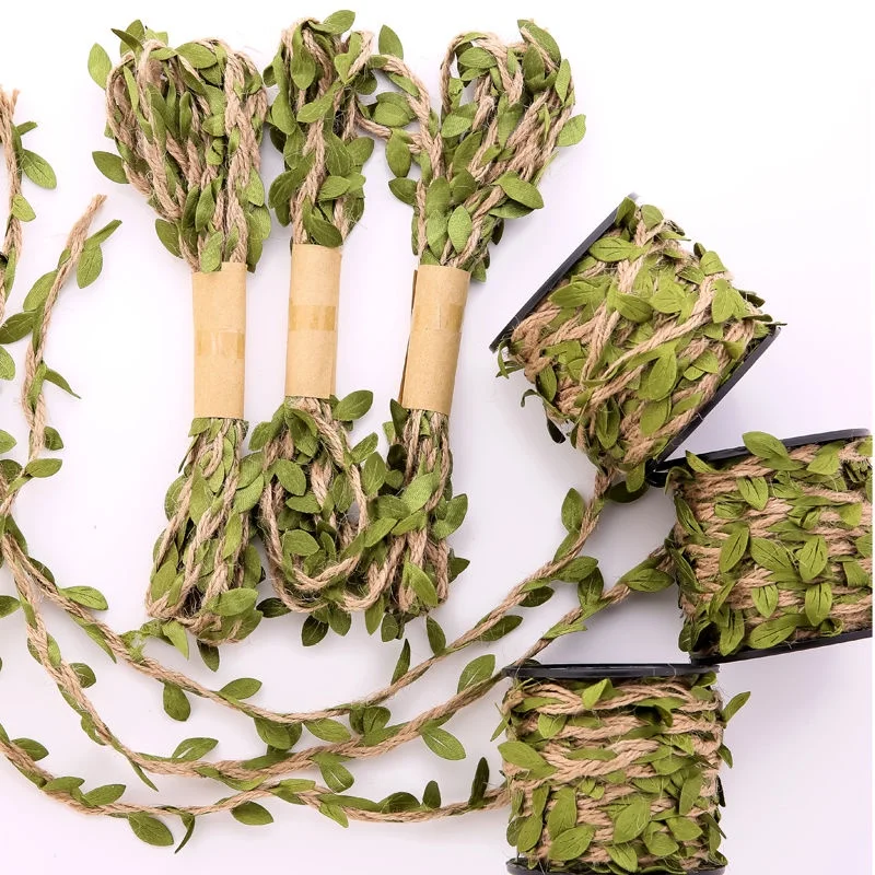 Forest stem rattan hemp leaf rope handmade DIY woven material Garland accessories 10 m package T tube