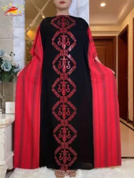 2022 Good Quality African Autumn Dresses For Women Muslim Abaya Dubai  Sequins Embroidery Fashion Dress American Islam Clothing