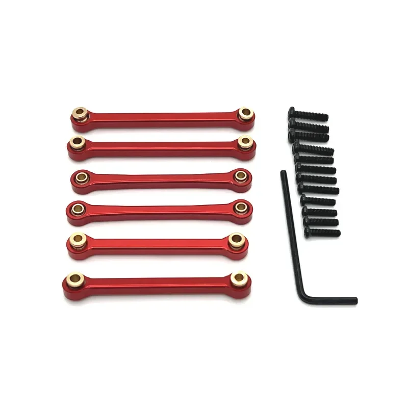 전면 및 후면 타이로드 WLtoys 용 스티어링 타이로드 144016 144018 액세서리 금속 업그레이드 부품 Rc 크롤러 자동차 트럭 버기