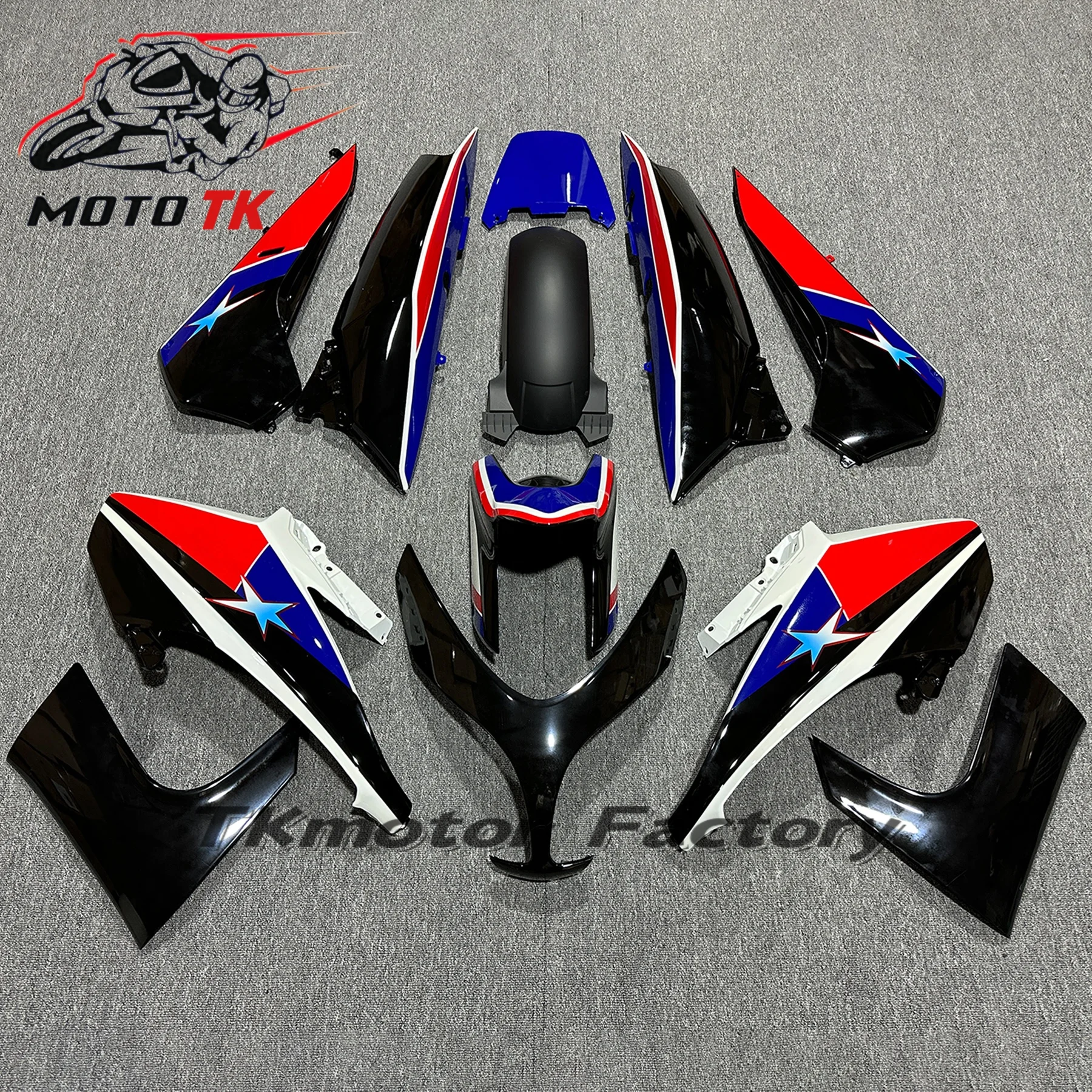 Fairings For T-MAX500 2009 Unpainted Full Body Kits For TMAX 500 2008 - 2012 glossy Black Body Kits T-MAX500 11 10