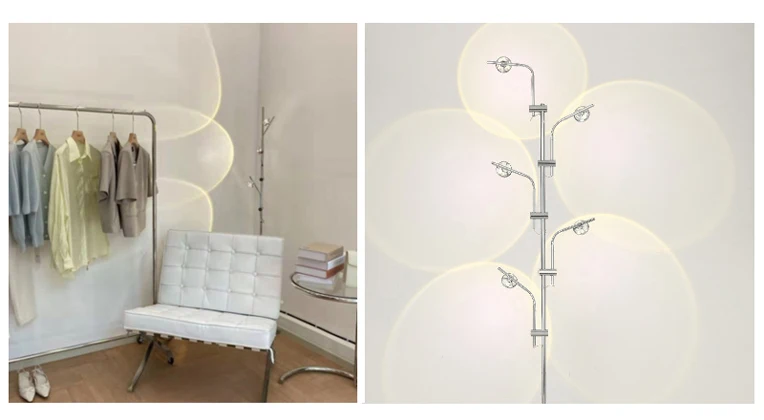 Modern Sunset Floor Lamp with 7 Colored Films & Angle Rotating, Mood Standing Lamp for Living Room Bedroom Hotel Decor Lighting
