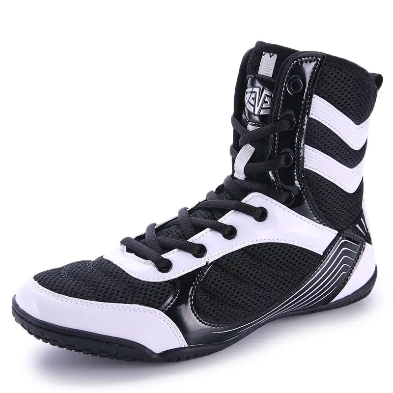 

Professional Boxing Shoes Men Women Sanda Fighting Shoe Training Wrestling Shoes High-top Professional Competition Fighting Shoe