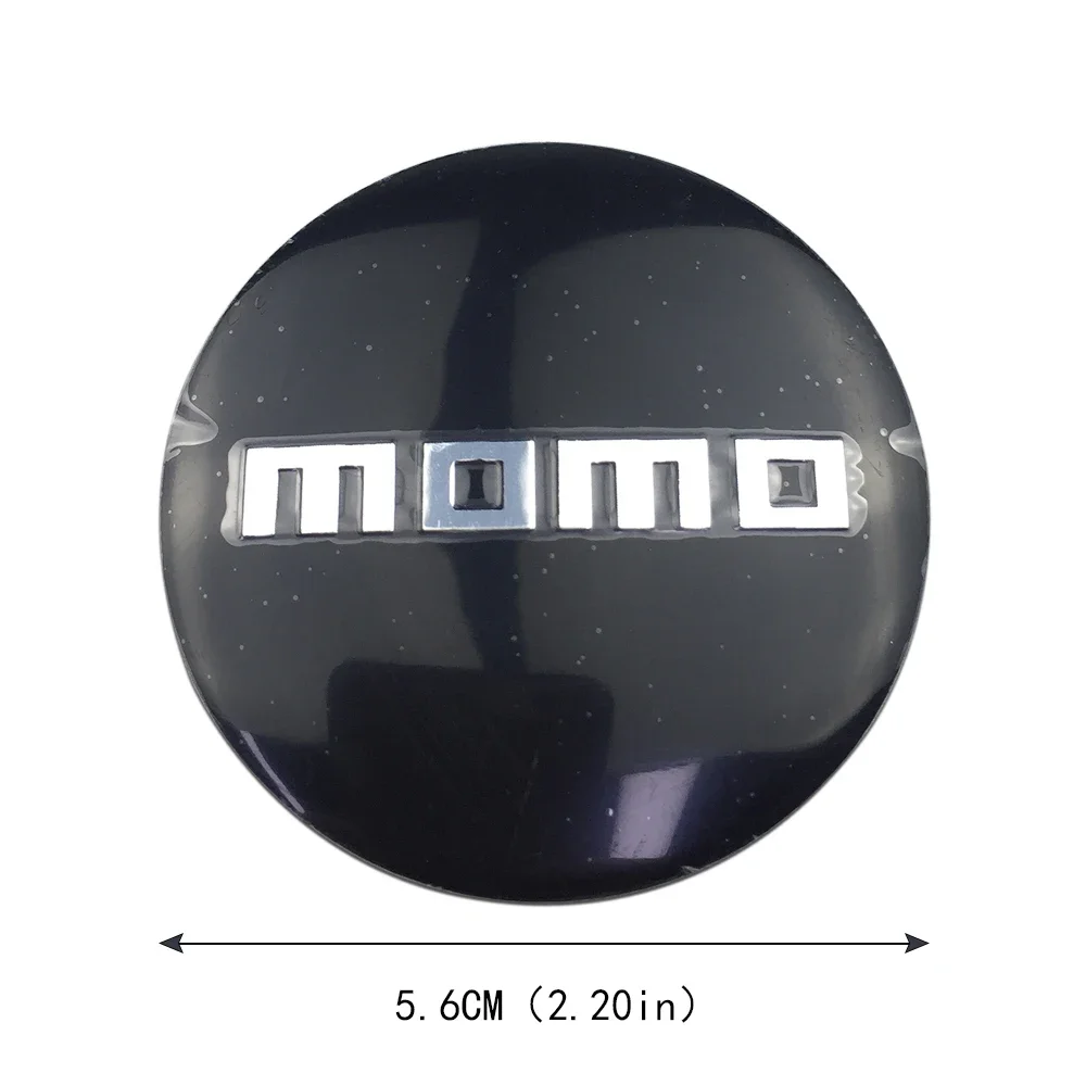 4PCS 56mm MOMO Logo Car Wheel Rim Center Cap Sticker for MG Chevrolet KIA Nissan Ford Mazda Mercedes Benz Auto Decoration