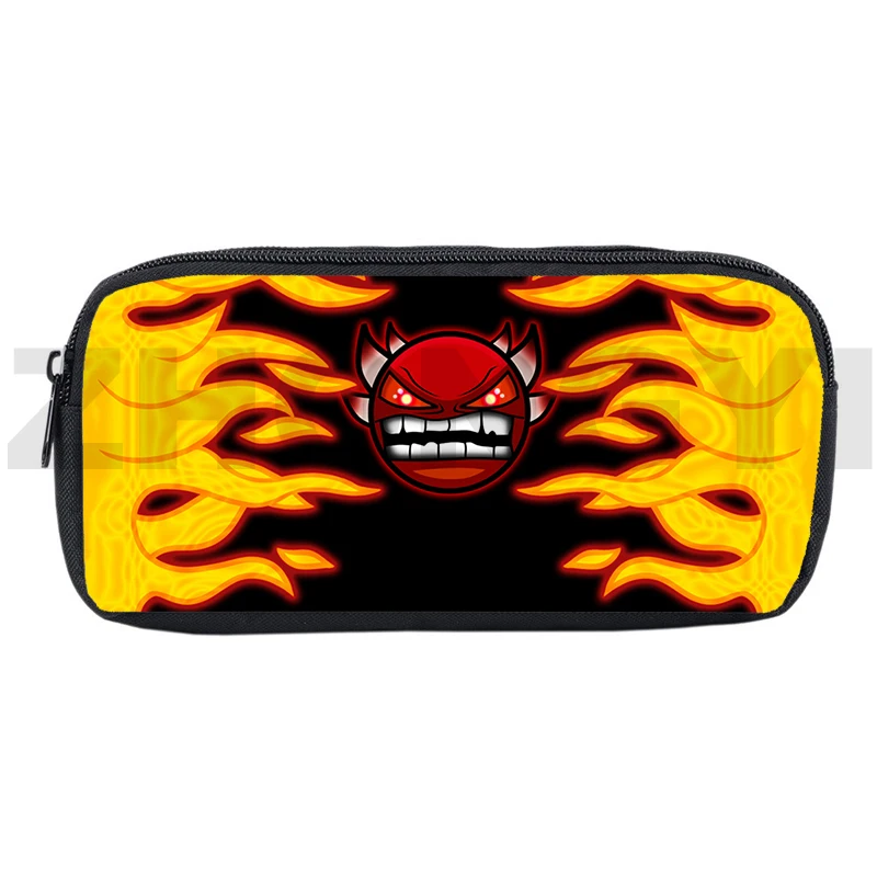 

Популярный 3d-карандаш в стиле Харадзюку с злым геометрическим рисунком, Женский карандаш в стиле аниме, портативная ежедневная косметика, косметичка, органайзер для косметики