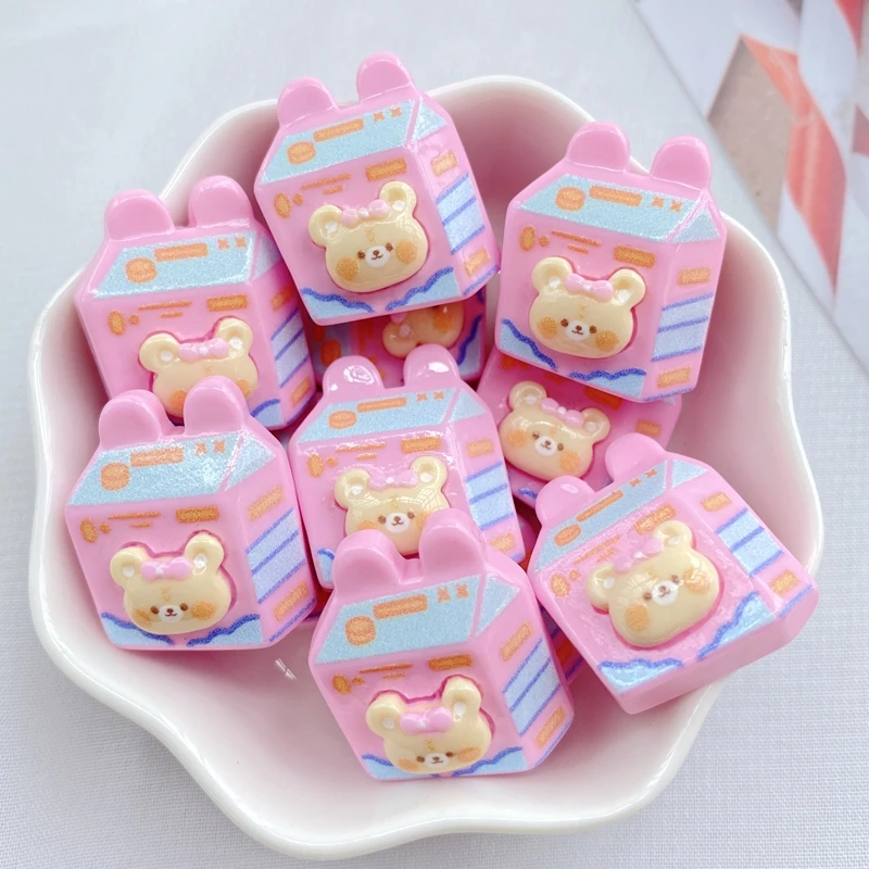 10Pcs New Cute Little Bear Series Flat Back Resin Scrapbooking DIY Jewelry Hairpin Craft Decoration Accessorie