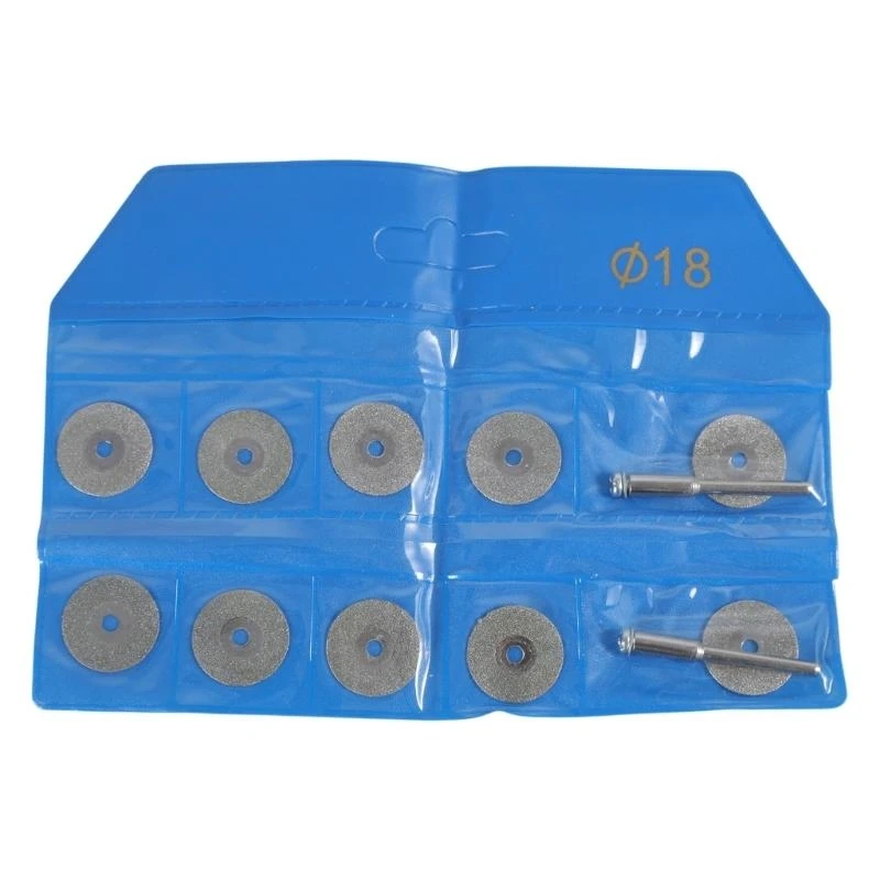 367d 10pcs New Rotary Tool Circular Blade Cutting Disc Cutoff Mandrel