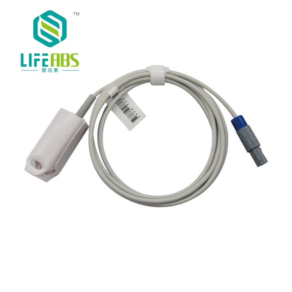 

Зажим для пальцев для взрослых, зажим для ушей, силиконовый длинный кабель, многоразовый отдельный датчик Spo2 для Biocare B * IOLIGHT * цифровой 5-контактный монитор пациента