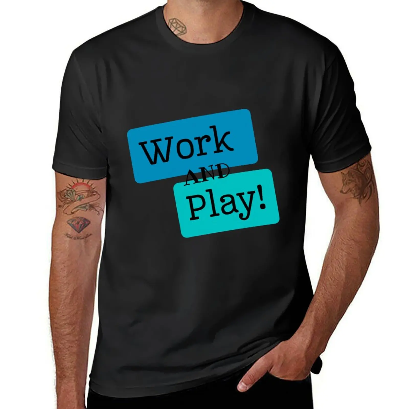 Work and play! T-Shirt customizeds aesthetic clothes graphics anime clothes men clothes