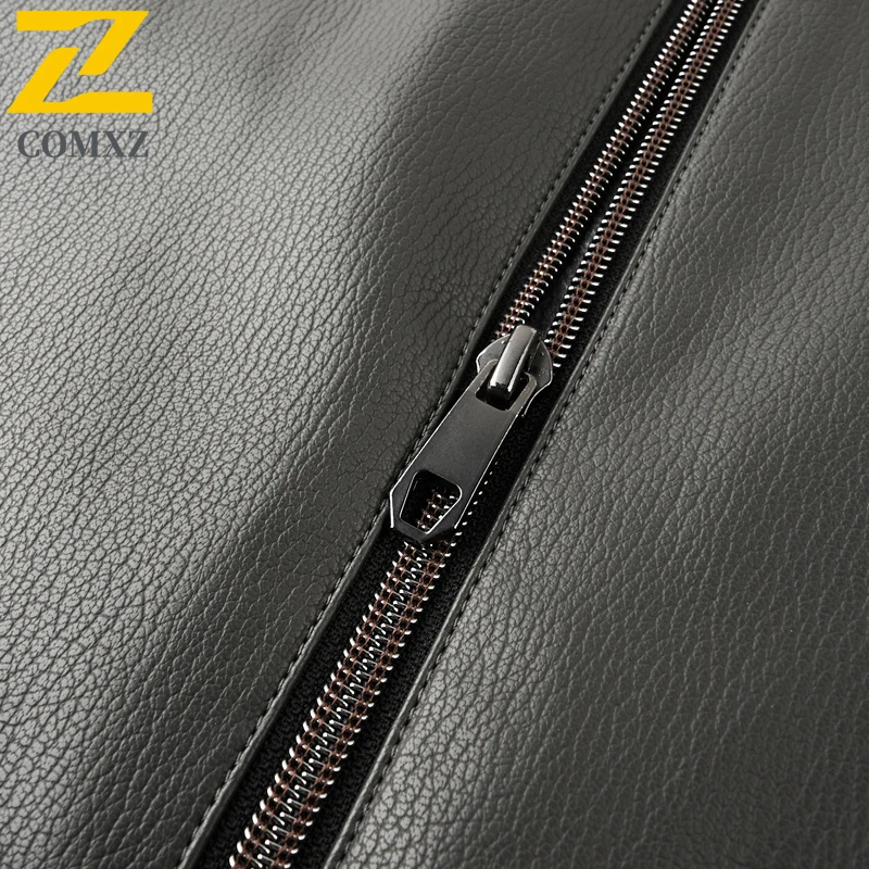 New Men Leather Jacket 2025 Autumn Premium Fashion Versatile Leather Coat Business Casual Light Luxury Daily Wear Outerwear