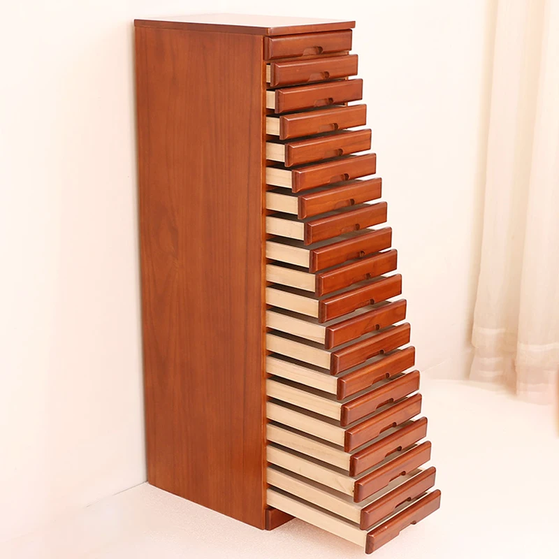 

Storage Cabinet Solid Wood Small Drawer Retro Stationery Cosmetics Organizing Storage Box