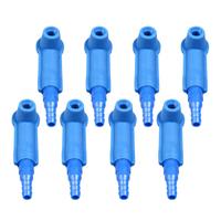 8pcs Brake Oil Tool Joint Blue Connector Air Fluid Bleeder Car Accessories Changer Machine Parts Vehicles Exchange Tools