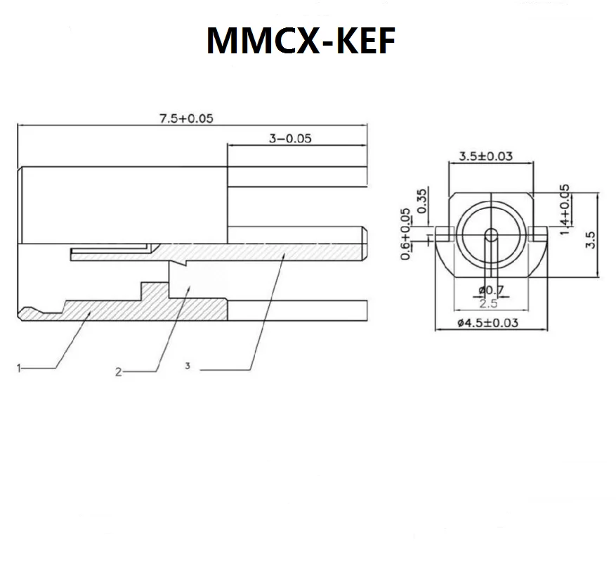 5 шт./MMCX-KEF U.FL-IPEX1 RF коаксиальный разъем
