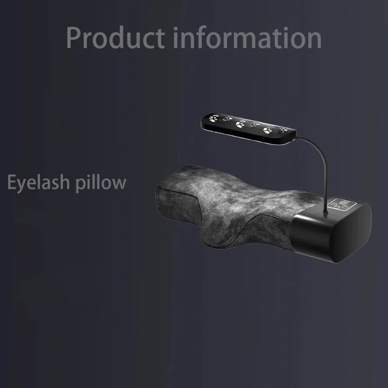 Almohada de espuma viscoelástica para extensión de pestañas, luz LED de tres colores, esterilización Facial, multifuncional, nuevo reposacabezas