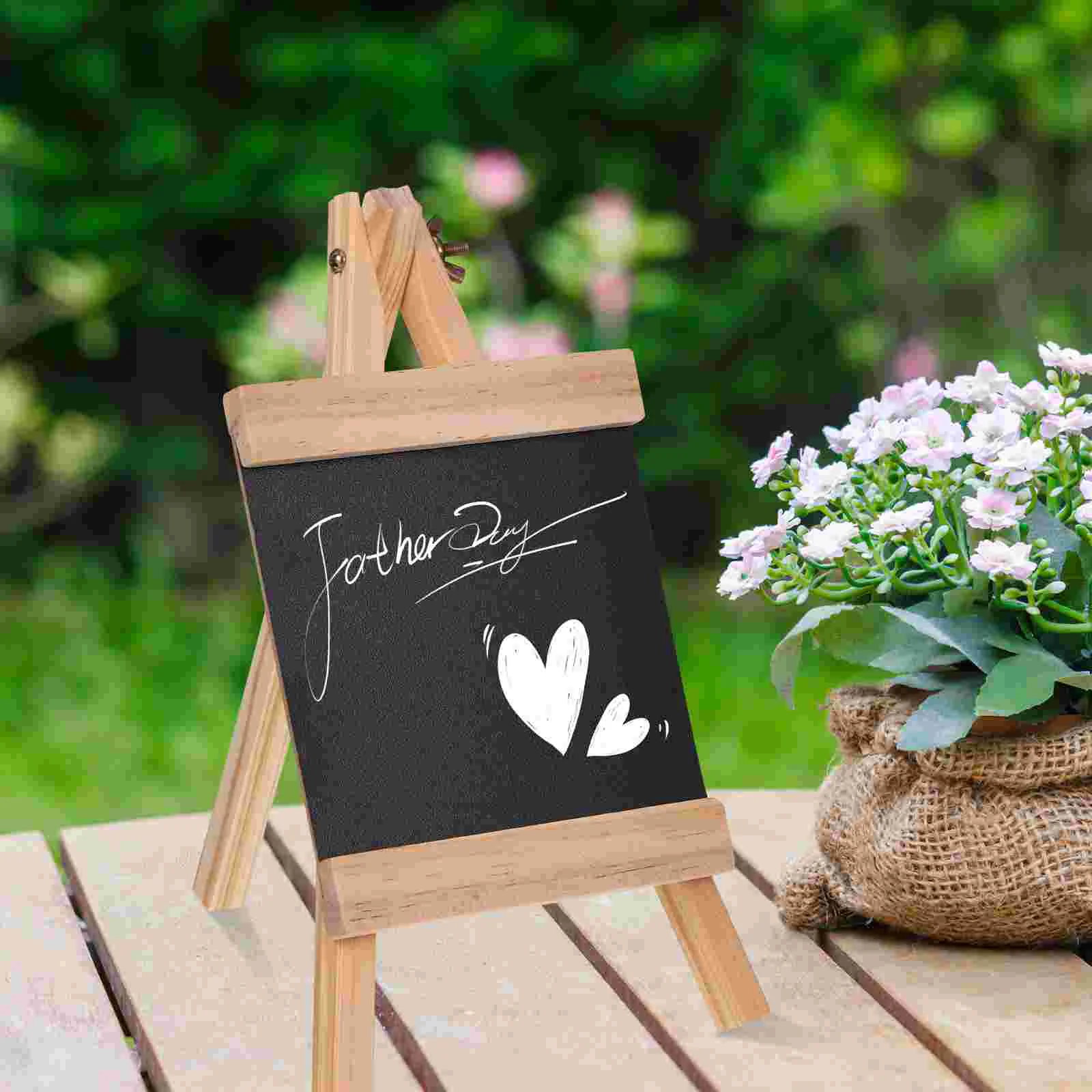 Menu Board Chalk Sign Small Chalkboard Signs with Stand Boards Tabletop Mini Easel