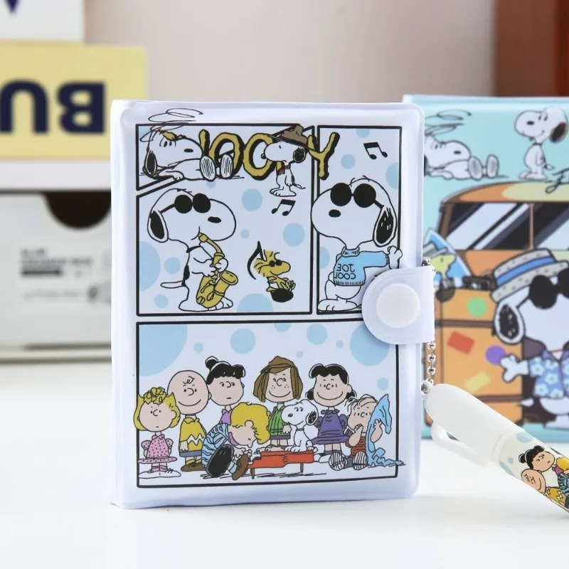 ชุดสมุดโน้ตสนูปปี้ PU 4/12/24 ชิ้น แบบพกพา ลายการ์ตูน สำหรับใช้ในโรงเรียน ออฟฟิศ ของขวัญน่ารัก สไตล์คาวาอี้ ใหม่