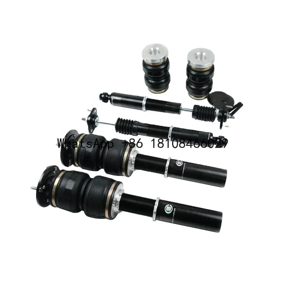 Use for 3Series E30 1882 to 1990 Adjustability Air Shocks Double Bellows With Camber Plates Air Suspension Kits