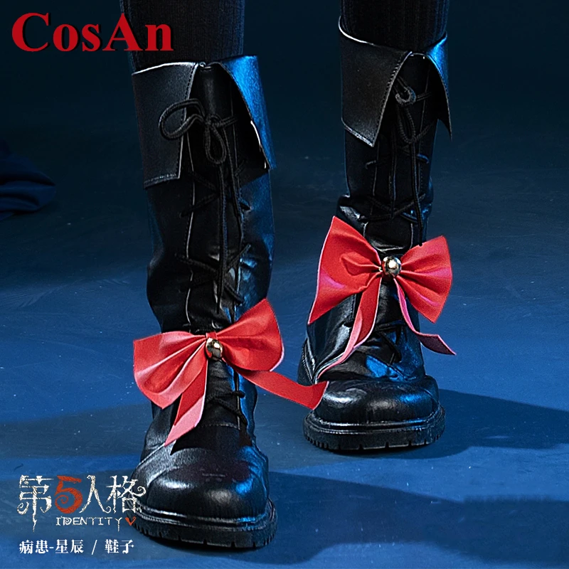 

CosAn Game Identity V Emir Shoes Cosplay Universal Combat Boots Daily Wear Role Play Used Accessories