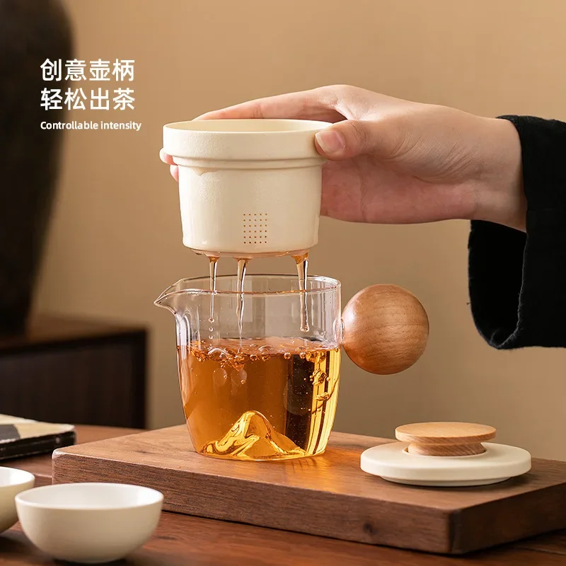 CeramicTeapot Set Kung Fu Tea Set Outdoor Portable Travel Tea Set Ceramic One Pot Four Cups Chinese Tea Ceremony Accessories