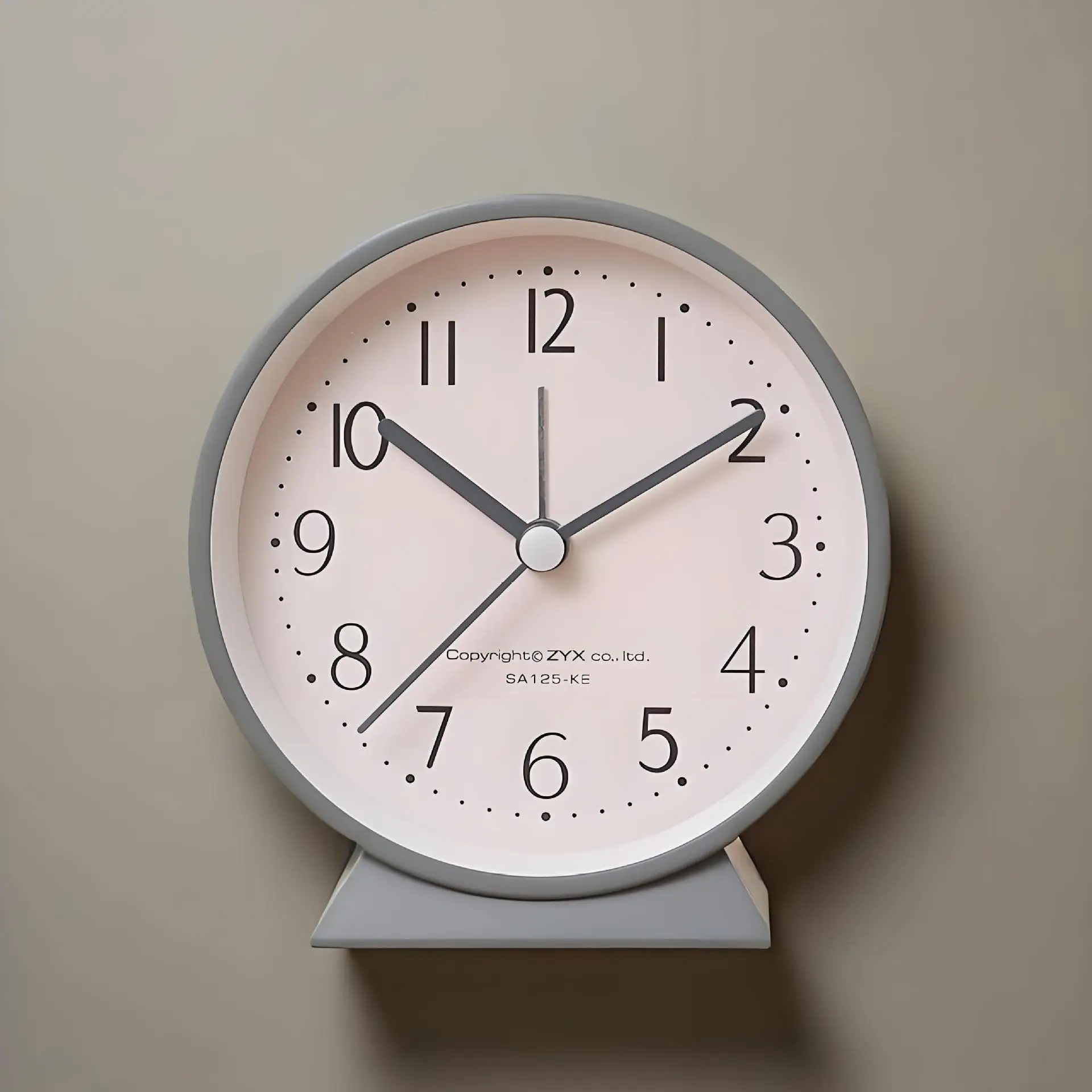

Minimalist Alarm Clock Student Dormitory Bedside Alarm Night Light Mute Round Table Clock Cute Digital Pointer Alarm Clock