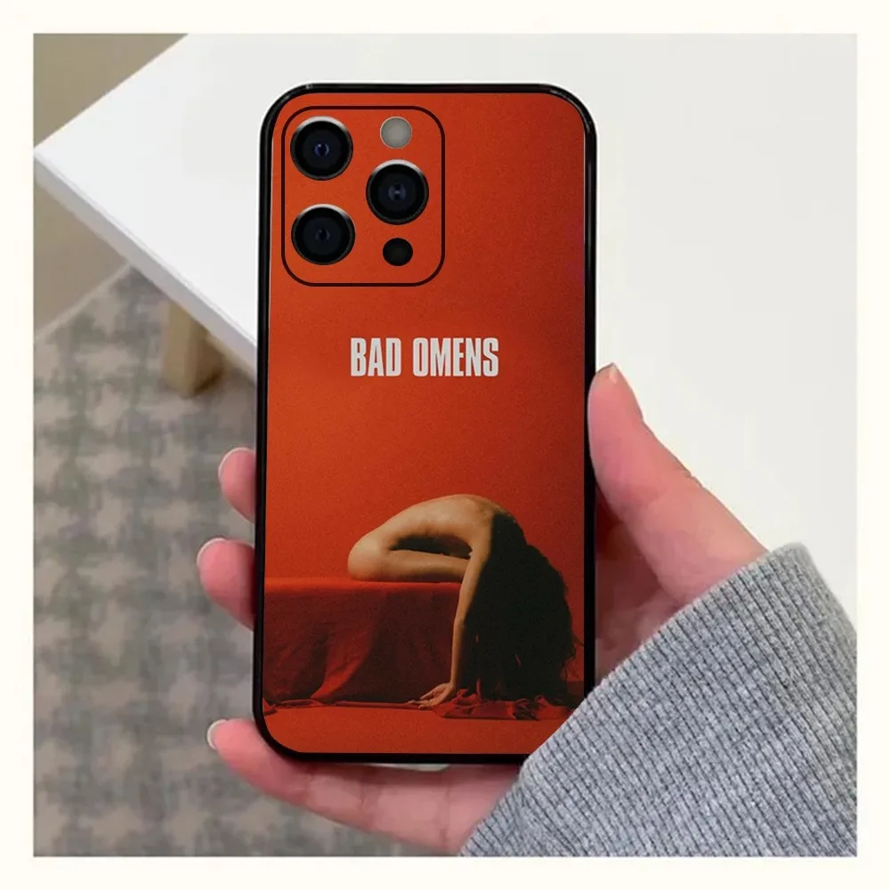 B-Band B-Bad Omens  Phone Case For Apple iPhone 15,14,13,12,11,Pro,X,XS,Max,XR,Plus,Mini Soft Black Cover