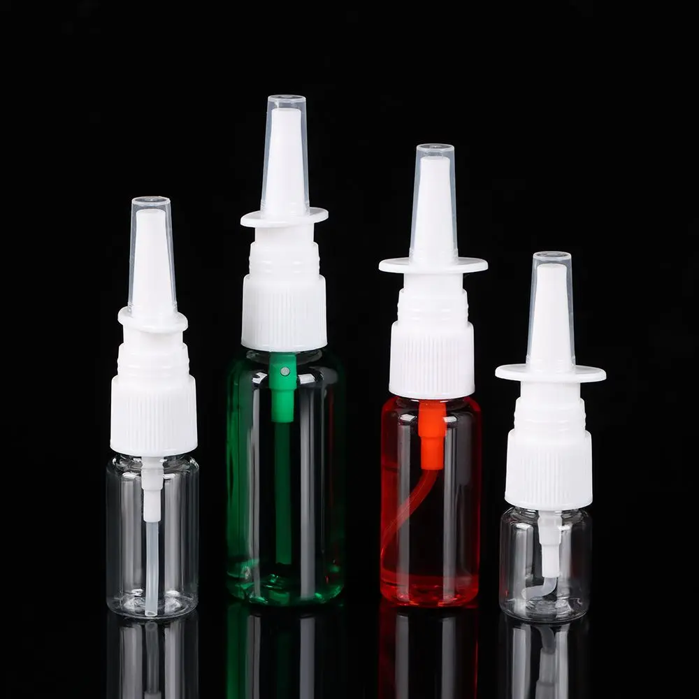 5/10/20/30/50ml Home Mist Pump Nose Dropper Bottles Empty Nasal Sprayer Refillable Container Spray Bottle