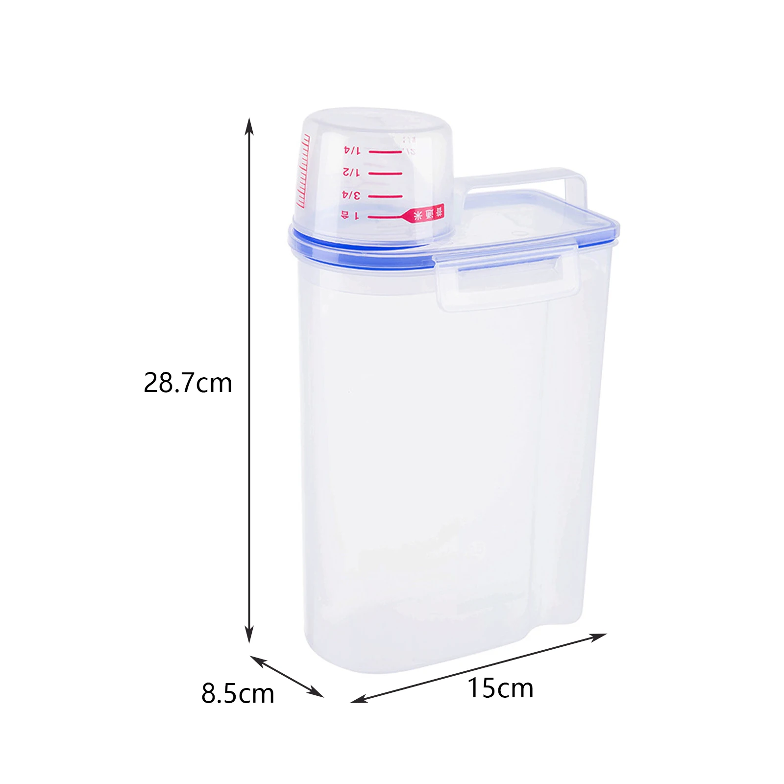 Transparent Acrylic Storage Box with PP Lid Scoop Laundry Detergent Container Laundry pods Scent Beads Organizer Boxes