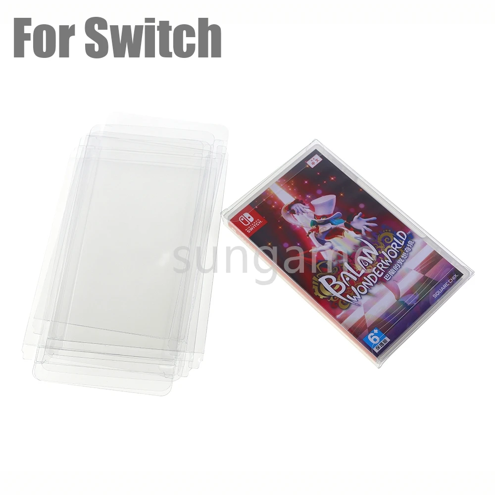 

50pcs Transparent Game Cartridge Case Plastic PET Protector for Nintendo Switch Display Card Box