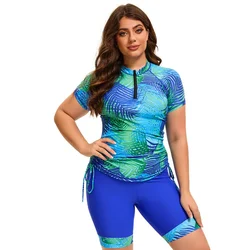 Women's Plus Size Tankini Swimsuits with Shorts Two Piece Bathing Suit