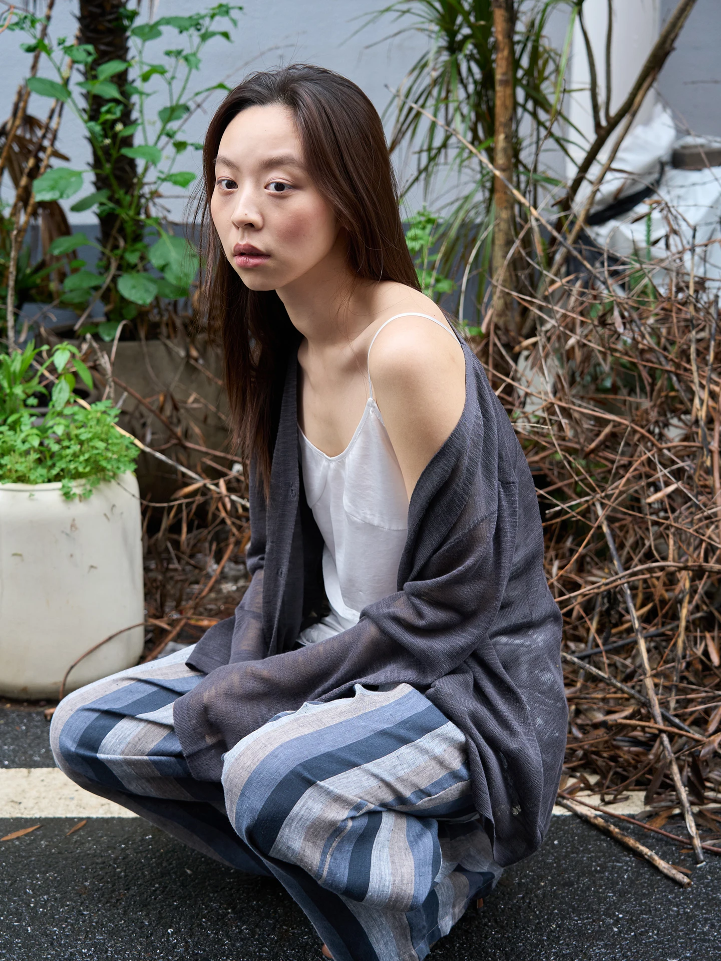 

Женский дышащий кардиган Nothingnowhere из бамбукового волокна, вязаный, легкий, с текстурой, повседневный, с длинными рукавами, V-образным вырезом, на пуговицах, открытый, на каждый день