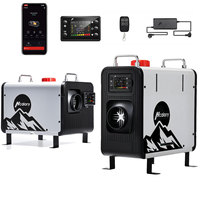 Hcalory 8KW 12V 24V Diesel Air Heater W/ EU Adapter bluetooth For Truck RV Trailer Van Boat Car Parking Heater