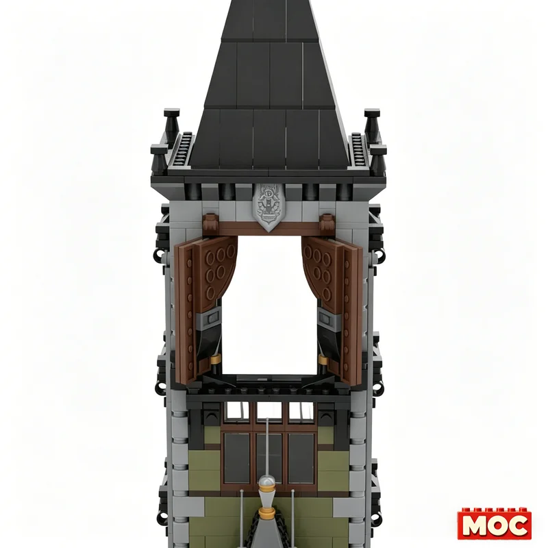 1497Pcs Haunted Tower Modular Custom Building Blocks Spooky Modular Building Scene Model Educational Assembly Toy For Collectors