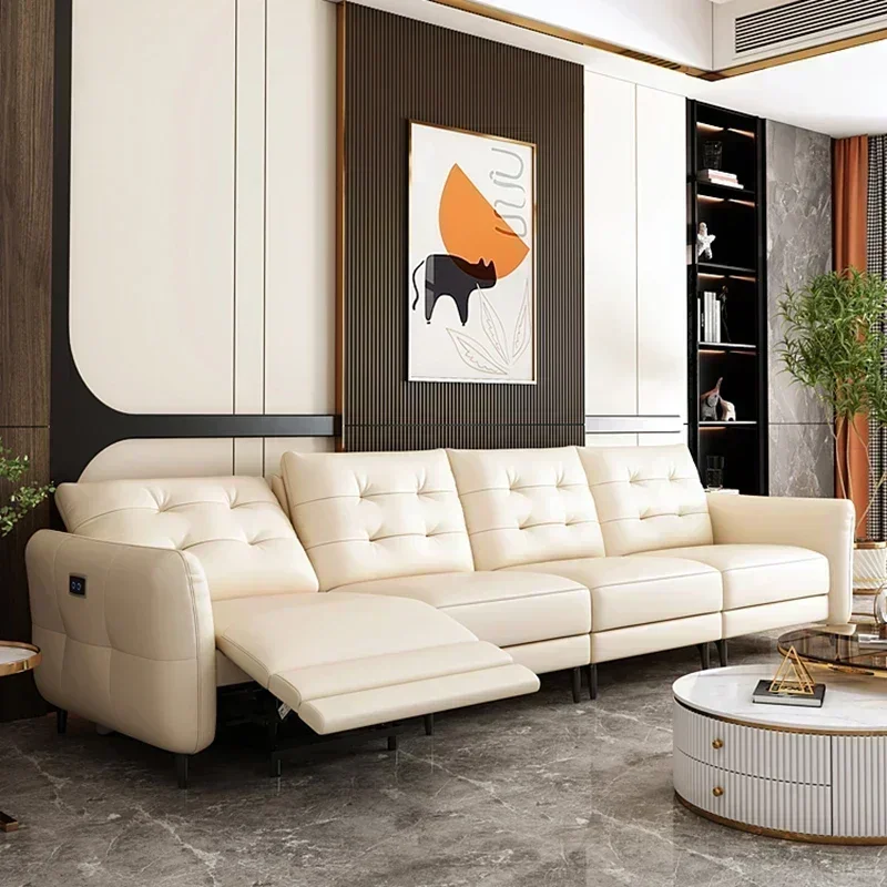 

Massage Sectional Accent Sleeper Modern Theater White Divano Furniture Living