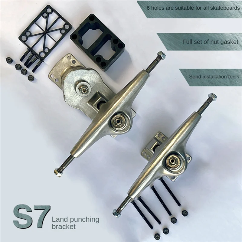 FIN-rS7 Podpórka Land Rush Sprężynowy mostek do deskorolki Podpórka do deski surfingowej Land Rush dla przedniej i tylnej osi Land Rush