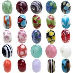 Cheap！！6PCS/LOT Mixed Style Pure Handmade Lampwork Glass Beads For Crafts Charm Bracelets/Earring/Necklace DIY Jewelry Making