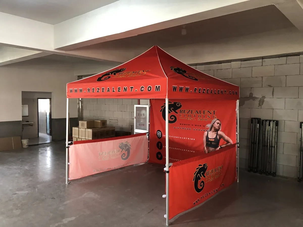 3x3M Logo reklamowe Zewnętrzny aluminiowy namiot targowy Wystawa Wydarzenie Namiot Gazebos Baldachim Pop Up Niestandardowe namioty drukowane