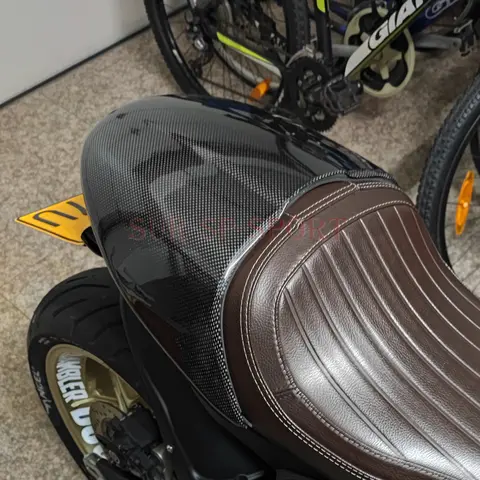 Ducati Scrambler Cafe Racer 2017 2020 탄소 섬유 용 테일 솔로 센터 시트 카울링 페어링