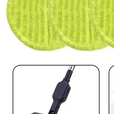 Green Round Mopping Cloth 16cm Wash/able Replacement Pad For Electric Mop Floor Cleaning Tool Household Supplies 6 12pcs