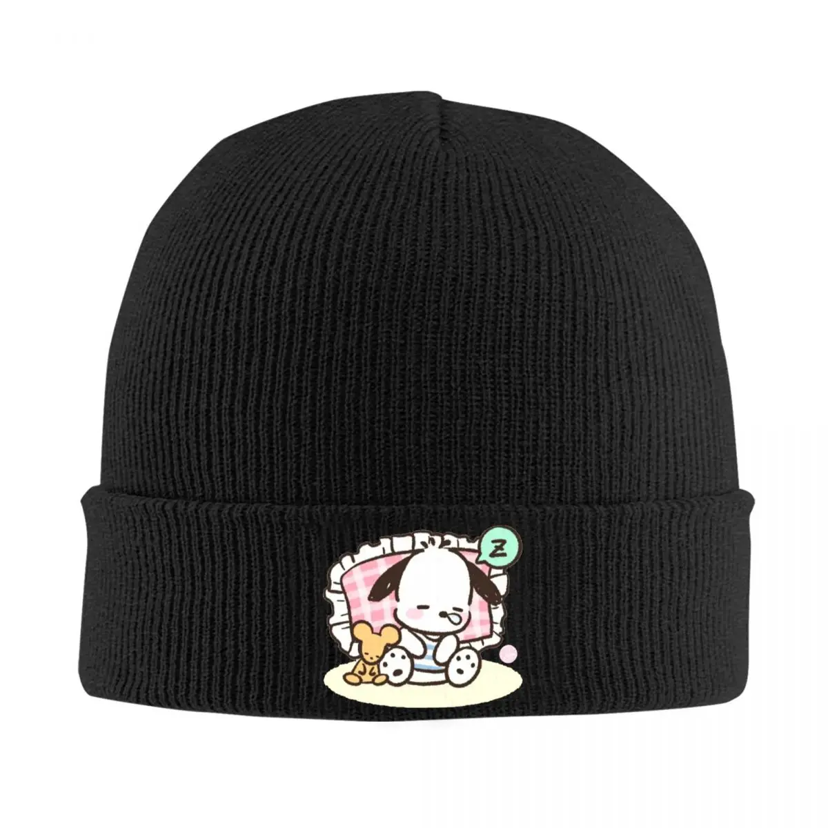 Sanrio Plchacco Skullies Beanies Caps Cute Dog Thin Hat Autumn Spring Bonnet Hats Men Women's Street Ski Cap