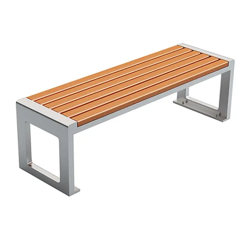 Stainless steel park chair outdoor bench