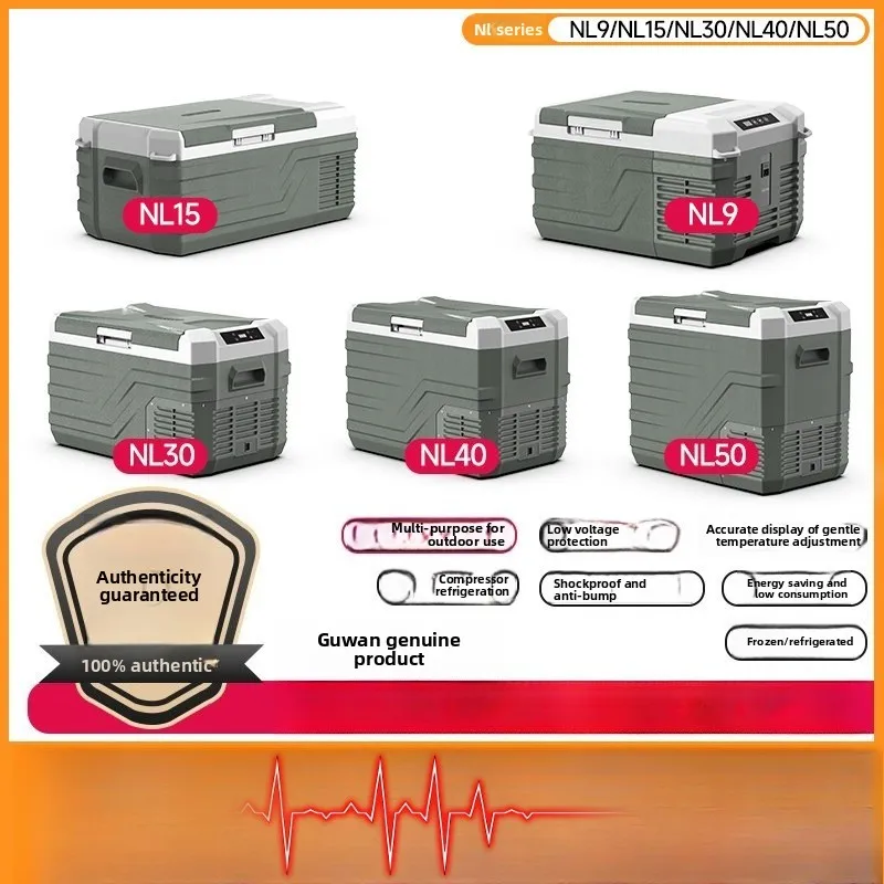 Portable Car Fridge Compressor Cooler 12V 24V Freezer Mini Refrigerator for Truck Home
