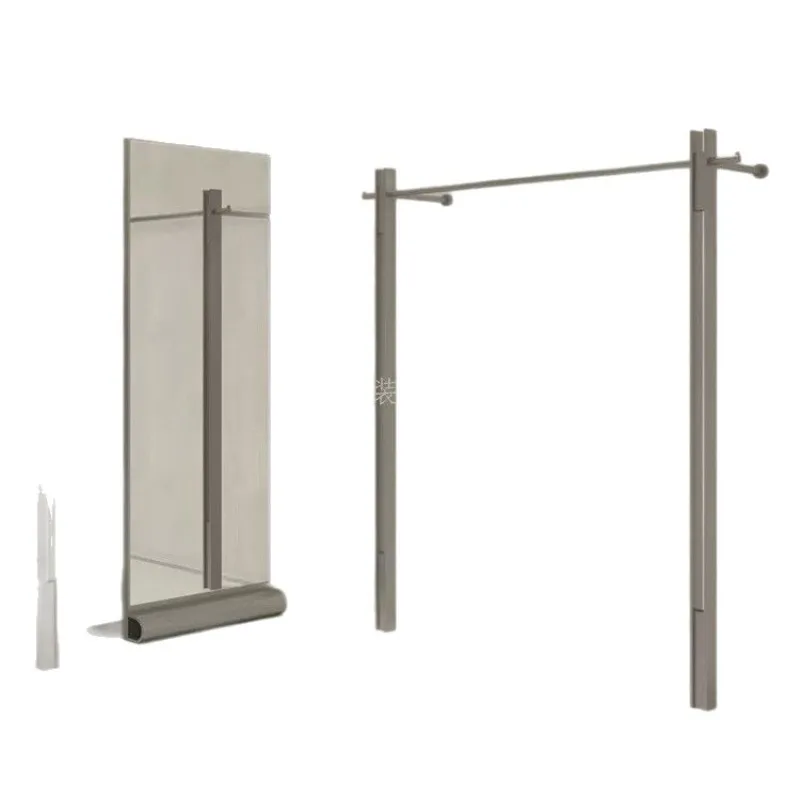 

New clothing store display stand stainless steel floor type
