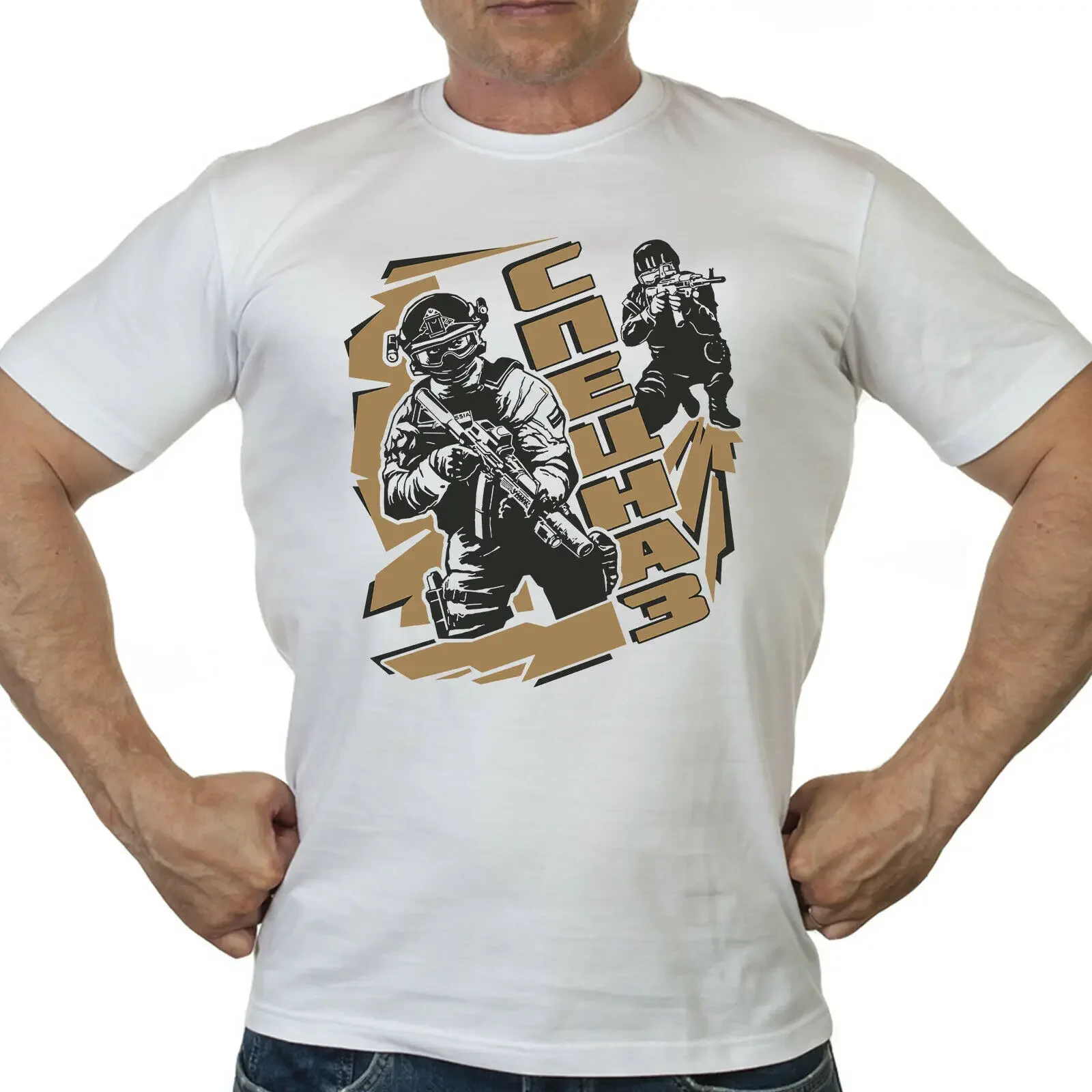 

Russian Spetsnaz Special Forces T-Shirt 100% Cotton O-Neck Short Sleeve Summer Casual Mens T-shirt Streetwear