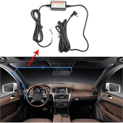 Mini/Micro USB-poort Draadkabel Autolader Kit Step-down Kabel 12v naar 5v Voor Camera Recorder DVR Exclusieve Voedingskast
