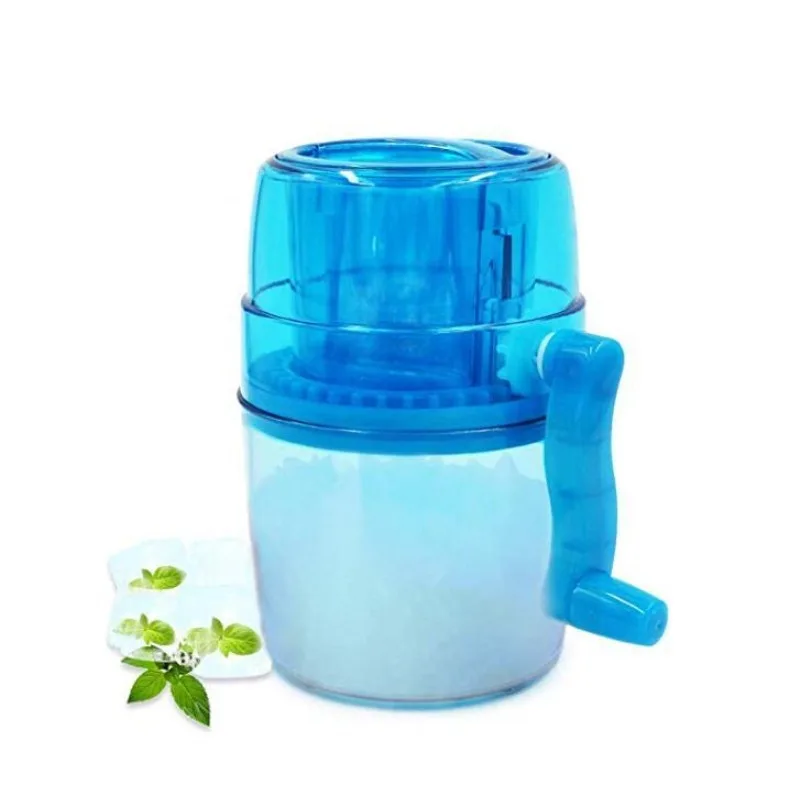 Handle DIY Ice Crusher Manual Portable Ice slush Maker home Snow Cone Smoothie Ice Block Making Machine Ice Shaver